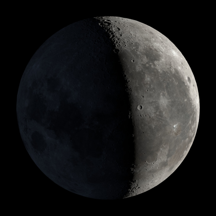 Waning Crescent, Moon at 23 days in cycle