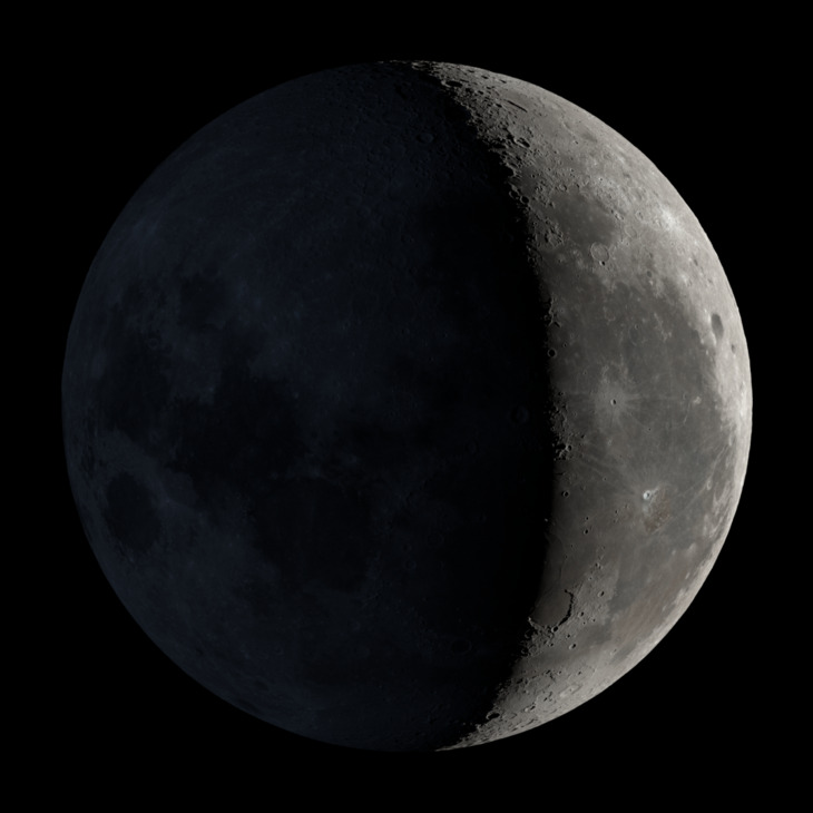Waning Crescent, Moon at 24 days in cycle