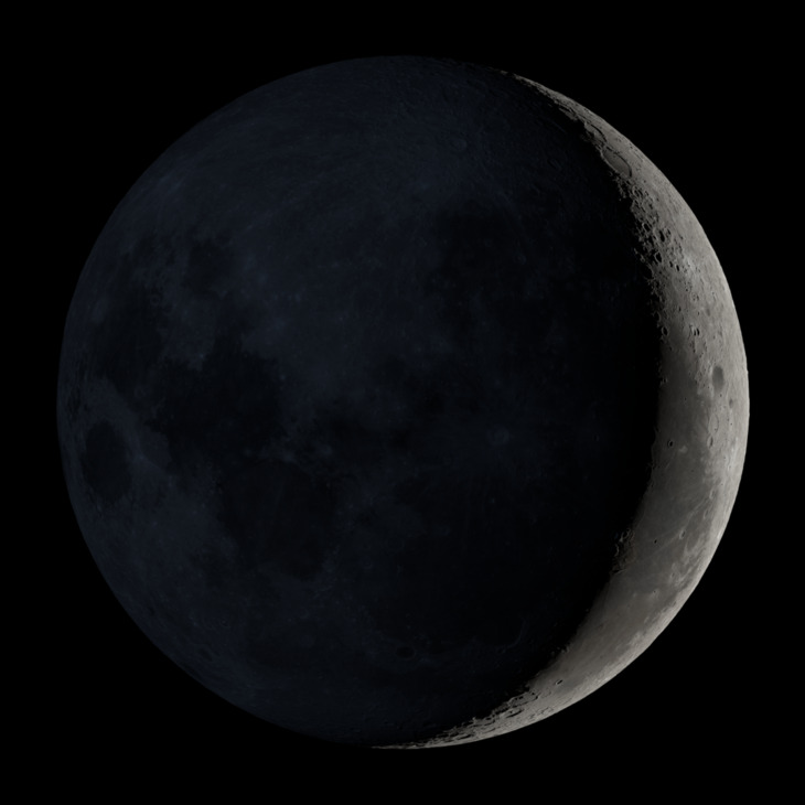 Waning Crescent, Moon at 26 days in cycle