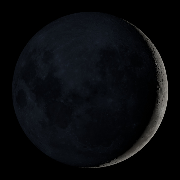 Waning Crescent, Moon at 27 days in cycle