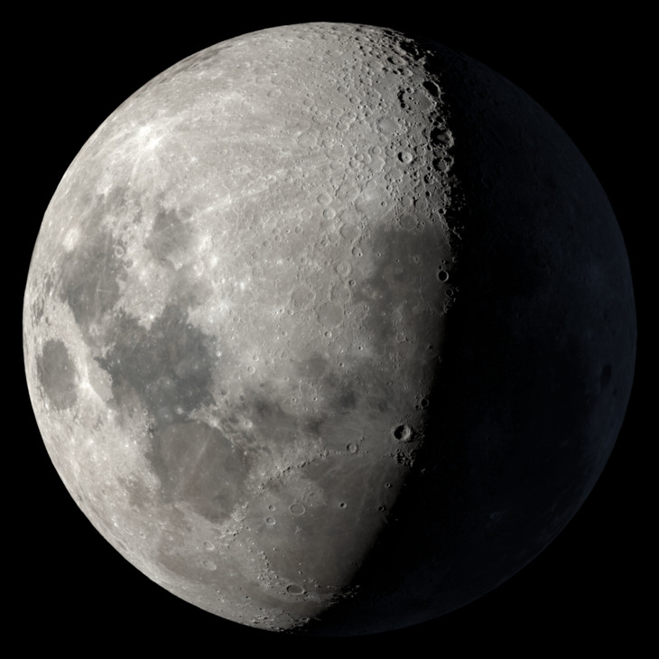 Waxing Gibbous, Moon at 9 days in cycle
